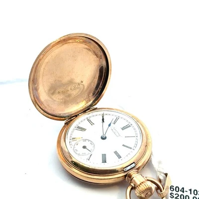 American Walltham pocket watch 1895-1899 gold filled - Image 1 of 4