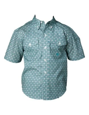 Camisa Roper Western Niños S/S Foulard Botón Gris 03-031-0325-4030 GY Foto 1 de 2