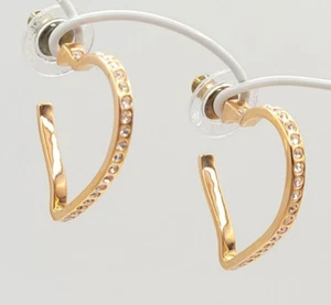 NEU Swarovski Now Creolen Herz Rosegold Ohrringe 1080285 mit Box und Geschenktüte - Bild 1 von 9