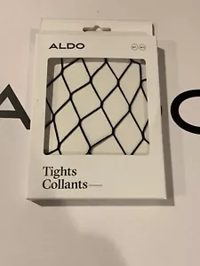 Aldo Fragnet Net Hosiery Black Tights Pantyhose Medium Large M/L Collants New - Picture 1 of 12