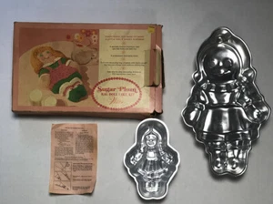 Vintage Wilton Cake Pans Sugar Plum 2 Rag Doll Cake KIt w/Box 1971 - Picture 1 of 10