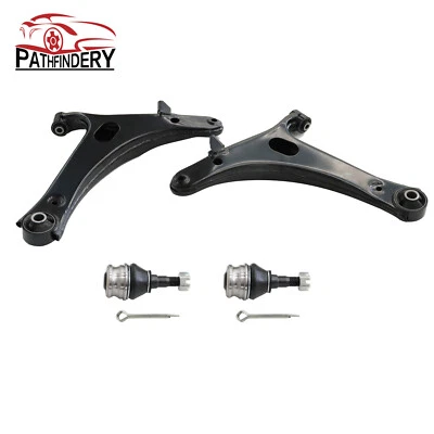 Brazos de control inferiores negros izquierdo derecho 2 piezas para Subaru Impreza 2008 2009-2011 Foto 1 de 4