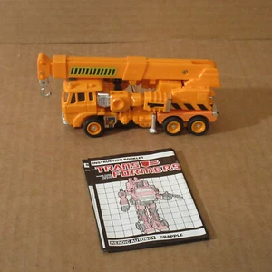 Vtg G1 Transformers Grapple Takara 1980 1982 Hasbro Incomplete w/Instructions - Picture 1 of 8