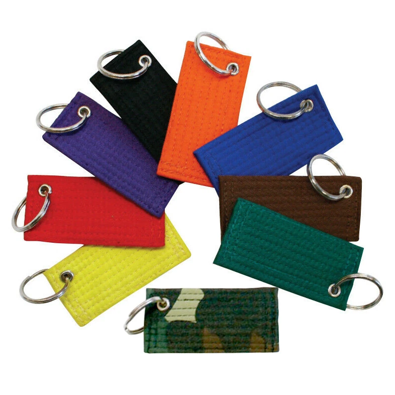 Martial Arts Belt Key Chain Karate Taekwondo belt Keychain pocket key ring belt - Image 1 of 1