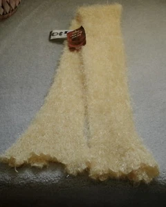 G & S Original Schal / glänzendes gelbes Material / 5 cm breit x 60 cm lang - Bild 1 von 6