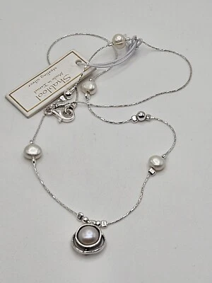 Shablool Didae Sterling Silver White Pearl  Pendant Daintily Necklace  - Image 1 of 4