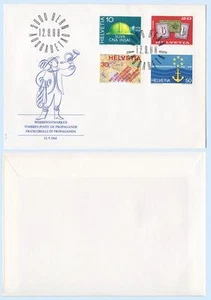 Switzerland 1968 #491-94 Stamp on Stamp Map Insurance First Day Cover FDC - Picture 1 of 1