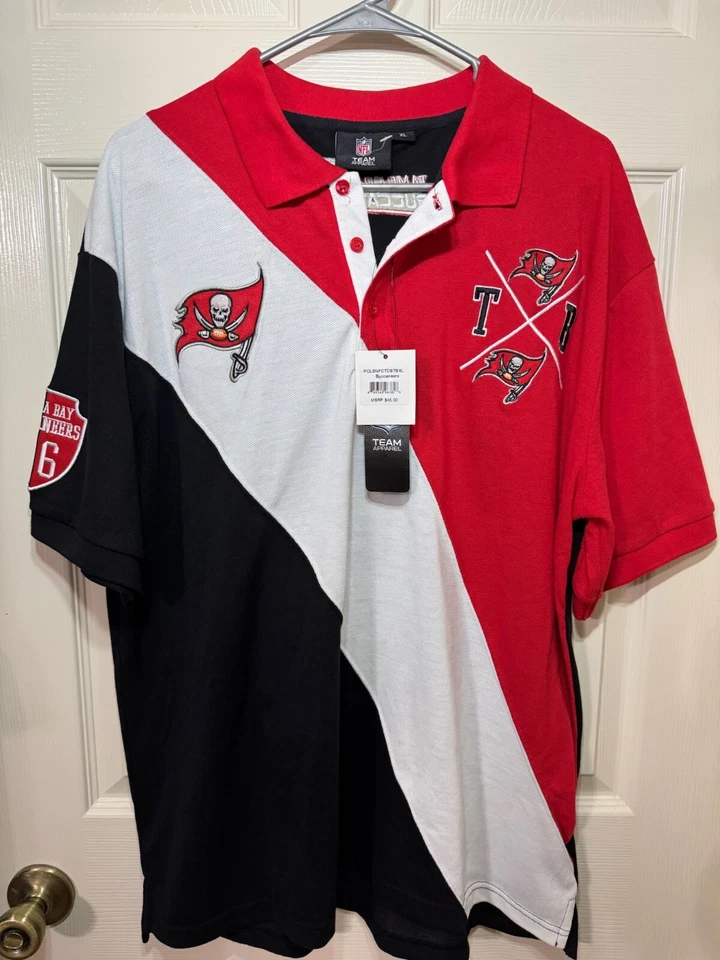 Camiseta polo de rugby de los Tampa Bay Buccaneers de la NFL - talla XL Foto 1 de 4