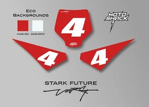 Stark Varg Eco Backgrounds - Graphic Kit Wrap Sticker Forest Grey Red Snow White - Picture 1 of 7