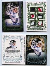 2023 Leaf Ultimate Hockey Emerald Ultimate Auto & Mem Booklet 1/1 Manon Rheaume