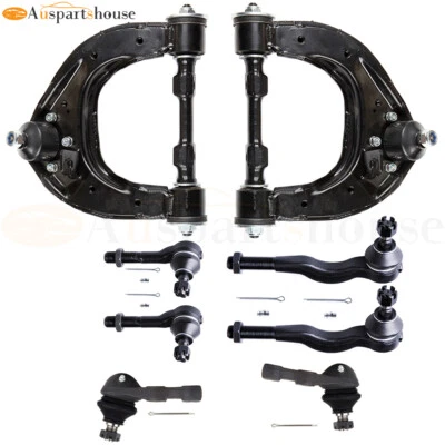 8pcs Front Control Arms Tie Rod Ends For 1994-04 Mitsubishi Montero Sport K9754 - Image 1 of 4