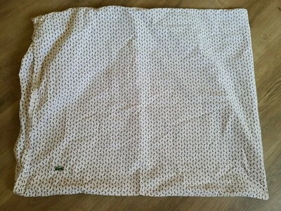 Funda de almohada estándar Lacoste "crema con diseño abstracto ciruela" Foto 1 de 4