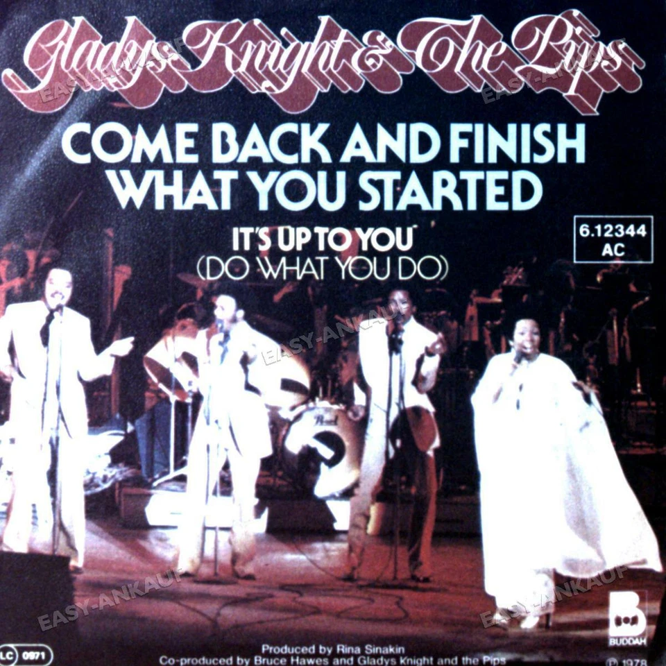 Gladys Knight & The Pips - Come Back And Finish What You Started 7in 1978 ' - Image 1 of 1