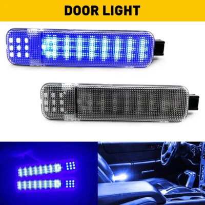 一对 LED 门礼貌灯 适用于雪佛兰 Silverado Suburban Tahoe GMC Sierra Yukon — 第 1/4 张图片