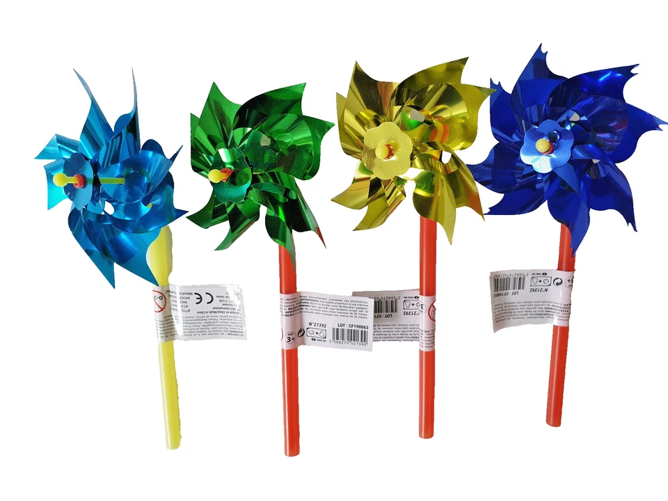 Windmühle Windrad Windräder Windmühle Kinder Spielzeug Geburtstag Mitgebsel NEU - Bild 1 von 1