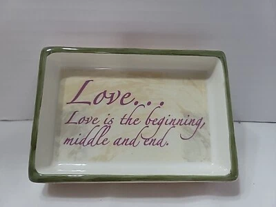 Jabonera cerámica Love... Love is the Beginning, Middle and End., Allure 2006  Foto 1 de 4