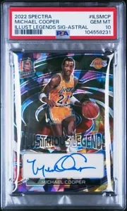 Michael Cooper 2022 Panini Spectra Illustrious Legends Auto Astral SP /49 PSA 10 - Picture 1 of 2