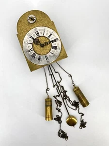 * WANDUHR PENDELUHR REGULATOR SCHILDUHR MECHANISCHES UHRWERK MESSING VERZIERT - Bild 1 von 13