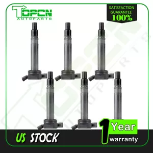 6 Ignition Coil For 2010-2022 Toyota 4Runner 4.0L 2006-2015 Lexus IS250 2.5L V6 - Picture 1 of 6