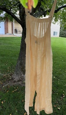 Urban Outfitters M L Nuevo con Etiquetas Mameluco Recortado de Lino Jaden Pierna Ancha Relajado!!! Ajuste $59 Foto 1 de 4