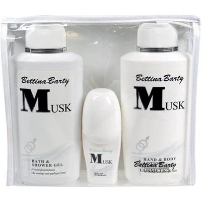 Bettina Barty Musk Set Roll On Deodorant Lotion Shower Gel 1050ml Gift Set Bundle