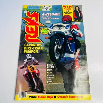 REVS Motorcycle News Magazine 1991 Vol. 24 No. 10 Vintage - Image 1 of 4
