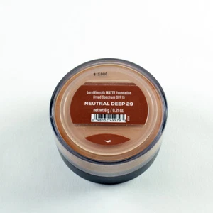 bareMinerals Matte Foundation SPF15 Neutral Deep 29 - Large Size 6 g / 0.21 Oz - Picture 1 of 1