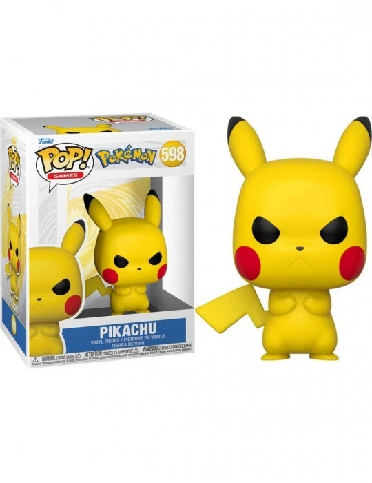 Funko Pop Games Pokemon Grumpy Pikachu Esclusiva Amazon Figura in Vinile da