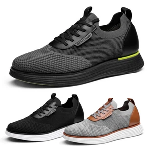 Men's Fashion Sneakers Breathable Dress Oxfords Casual Formal Workwear Shoes - Picture 1 of 20