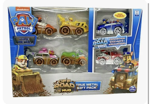 *Brand New* Paw Patrol True Metal Off Road Gift Pack - 2 Exclusive Cars Diecast Cover
