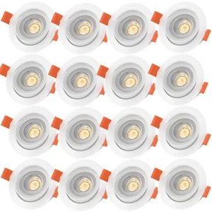 LED Einbauleuchte 6W Einbaustrahler Decken Leuchte Set Einbau Spot 230V Rund - Bild 1 von 18