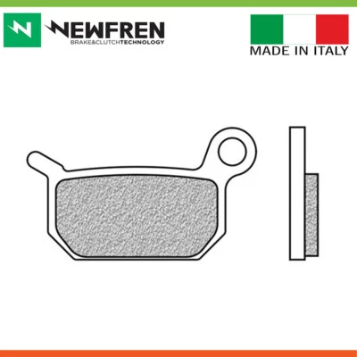 Pastilla de freno delantera sinterizada todo terreno Newfren para LEM RX65 65cc '07-09 Foto 1 de 3