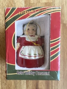 (RARE) Mrs. Claus, Christmas Ornament, American Retro Holiday, Clay 101 (2004) - Picture 1 of 11