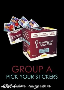 2022 FIFA World Cup Stickers - Pick your GROUP A Stickers (Updated 01/20/23) - Picture 1 of 1