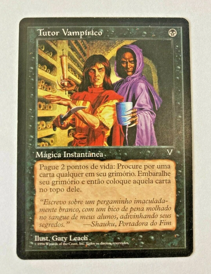 MTG    VAMPIRIC TUTOR, VISIONS - PORTUGUESE  - Image 1 of 2