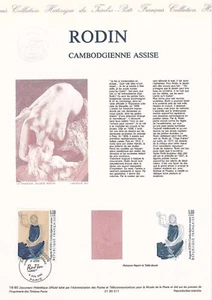 Document philatélique 1er jour 18- 1990 Tableau Rodin Peintre - Bild 1 von 1