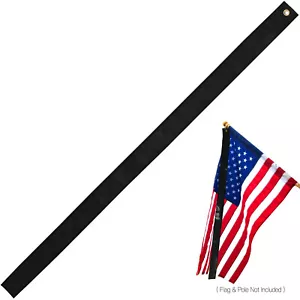 Transmisor de luto con bandera de Anley - ideal para bandera de 3x5 pies - cinta de luto de media mástil - Imagen 1 de 7