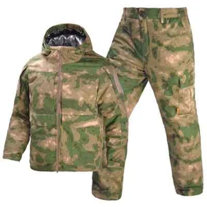 Winter Outdoor Hunting Set Camo Thick Warm Waterproof Jacket Pants Men Clothing - Picture 1 of 28