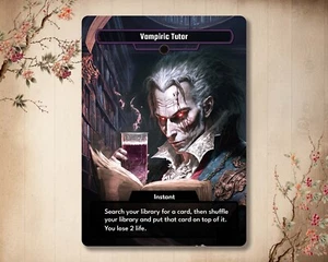 Vampiric Tutor - High Quality Custom Card [ Alternative Custom Art ] - Foto 1 di 1