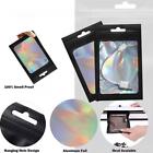 100 Pcs Holographic Bags with Clear Window Resealable For Small Business Q6W0