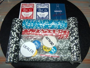 300 Poker Chips Casino Gewicht 11 Gramm Metallkern - Laser- Chip neu - Bild 1 von 6