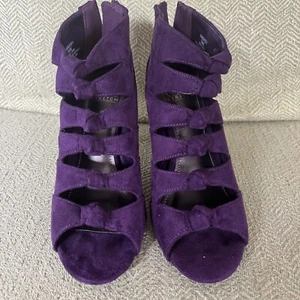 Impo Stretch Size 8 Purple/Mulberry Heels - Picture 1 of 9