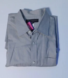 Camisa para hombre BANANA REPUBLIC RELAJADA con botones de algodón bronceado talla L - Imagen 1 de 6