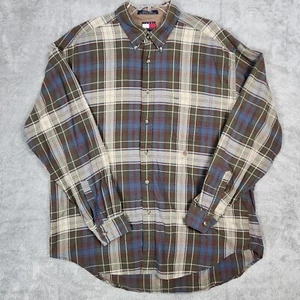 Camisa Tommy Hilfiger Botones Para Hombre XL Multicolor Cuadros Calce Regular Manga Larga - Imagen 1 de 12