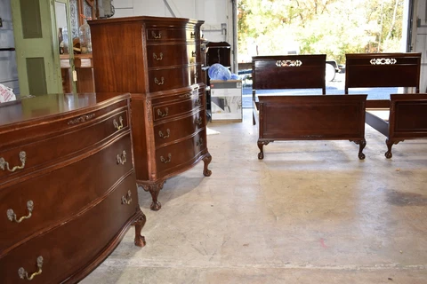 Antique Mahogany Bedroom Set, Empire Case Goods Jamestown NY Cover