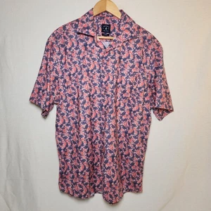 Johnnie-O Top Shelf Shirt Button Down Looper Soft Coral Lyocel Blend Size L - Picture 1 of 11