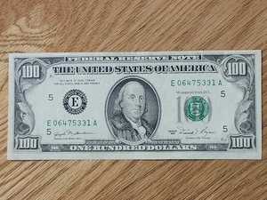 1981 $100 NON STAR FEDERAL RESERVE RICHMOND E06475331A - Picture 1 of 5