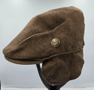 Goorin Bros Newsboy Gorra Plana Hombre Pequeña Marrón Monarca Nueva Con Etiquetas Foto 1 de 4