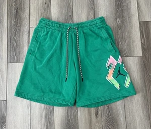 Air Jordan Jumpman Green Standard Fit Sweatshorts Mens Size Large - Picture 1 of 8