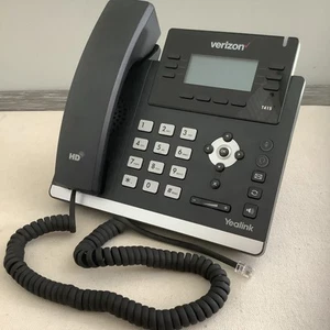 Yealink Verizon SIP-T41S POE IP Phone - W/ Stand, Handset, Cord, Great Condition - Picture 1 of 17